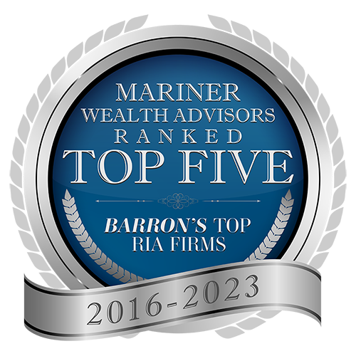 Barron’s has ranked our firm as a top five RIA for the last four years